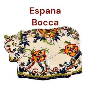 Espana Bocca Lifetstyles Cow Bull serving Plate